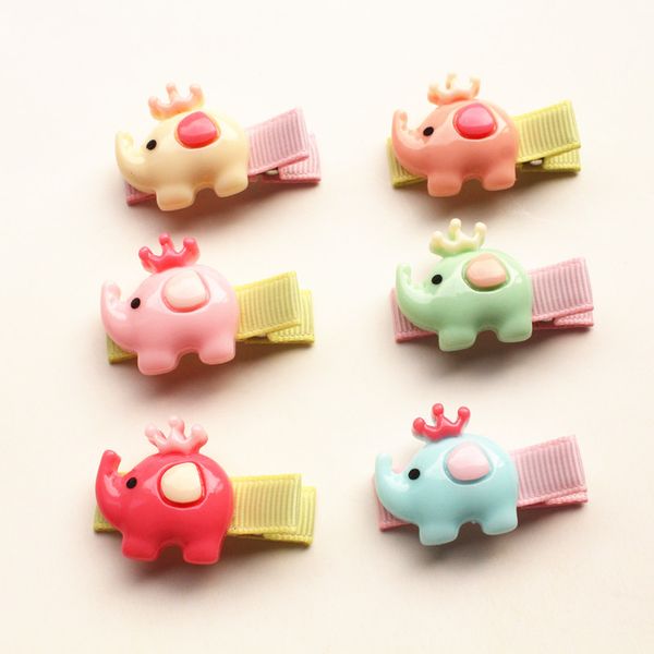 2018 Nouveau Bébé Épingles À Cheveux 30 pcs/lot En Plastique Mignon Enfants Pinces À Cheveux Enfants Épingle À Cheveux Éléphant En Gros Mini Cartton Éléphant Barrettes À Cheveux