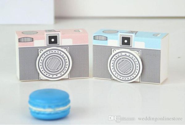 2018 nuevas cajas de dulces para Baby Shower, cajas de regalos con diseño de cámara, soporte para recuerdo de fiesta de boda, cajas de chocolate 66911893000050