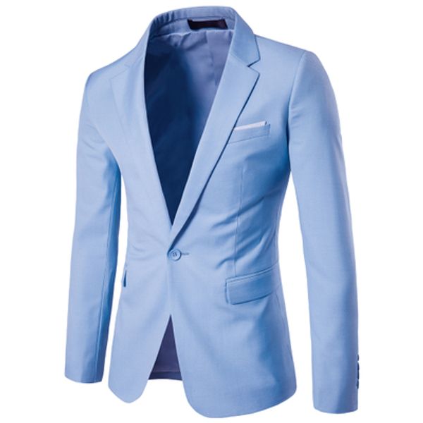 Nuevo traje pequeño informal de negocios para hombre, versión coreana del vestido de boda delgado para hombre, vestido de verano equipado con un traje con botones