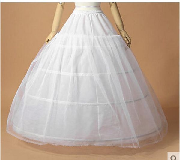 2018 nouveau jupon de mariage robe de bal pas cher avec dentelle femmes jupon pour robes de mariée 4 cerceaux accessoires de mariage de bonne qualité1639026