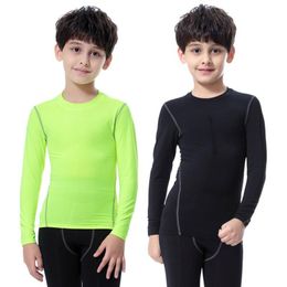 2018 nieuwe kinderen kinderen jongen meisje compressie basislaag skins Tee thermische sport t-shirt sneldrogende kleding