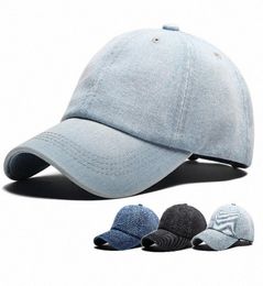 2018 Nouvelles bouchons de billes denim Fashion Unisexe Solid Cap Solid Sunblock Hats pour hommes et femmes Caps de personnalisation Caps de baseball GP9O4907938