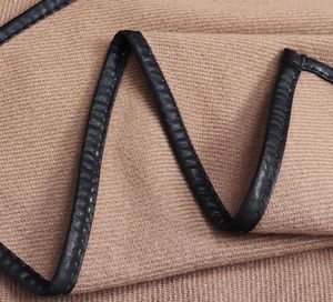 2018 Nouveau design Waistban Dess hiver poncho pour femmes dames cachemire laine ponchos châle en cuir châle tricot femme poncho foulard s14975581