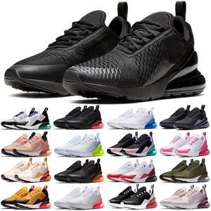 Nike Air Max 270 Men shoes Designer Slip sur En Cuir De Mode Marcher Causal Chaussures Hommes Plat Grande Taille 36-45