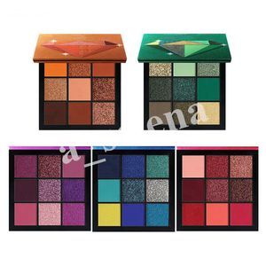 9 kleuren diamant oogschaduw EMERALD RUBY TOPAZ AMETHYS SAPPHIRE Shimmer Matte oogschaduw