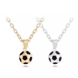 Nieuwe Mode Voetbal Charm Hangers Kettingen Gepersonaliseerde Sport Team Gift Sieraden voor Jongens Gratis Verzending