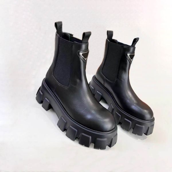 Moda cuero de alta calidad y suelas resistentes cómodas botas de ocio transpirables para mujer Dingxue+BOX.SIZE35-41