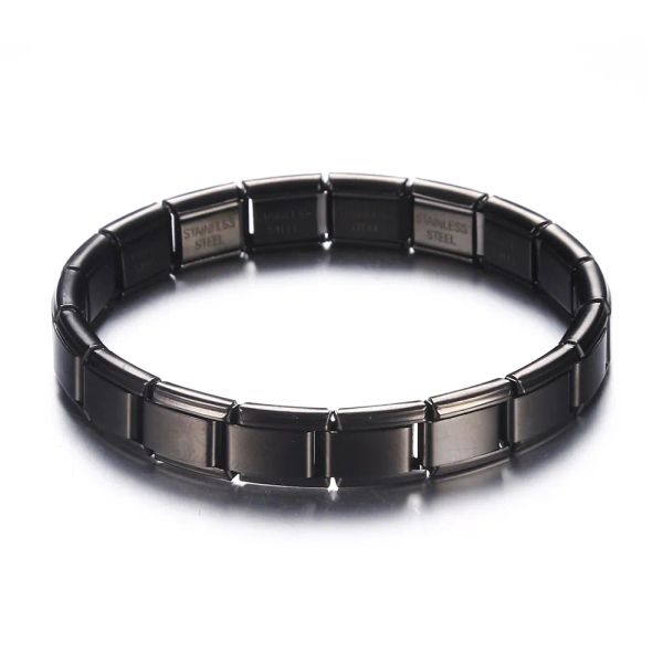 2018 Nouvelle Mode En Acier Inoxydable Hommes Bracelet Punk Élasticité Charme Bracelets Ami Or Noir Argent Couleur Personnalité Bijoux En Gros