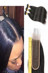 2018 Nieuw Kapsel 26 Middelste Deel Vetersluiting Met 3 Bundels Grade 8A Braziliaanse Virgin Human Hair Weave Bundels met Sluiting Ext9956923