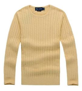 Gratis verzending 2018 nieuwe hoge kwaliteit mile wile polo merk mannen twist trui gebreide katoenen trui jumper pullover trui Kleine paard game