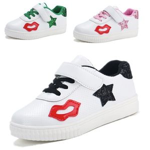 2018 Nueva Venta Caliente Moda Bebé Lápiz Labial Estrellas Zapatos Casuales Mujer Zapatillas Niños Zapatillas Deportivas Mujer Amantes Sapatos Femininos