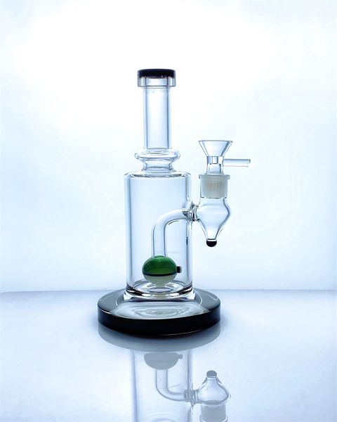 Hookah de vidrio DAB RIG AGUA TUBO ONE BALL PERC 14MM JUNTO GB362