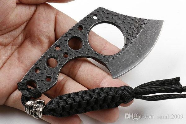 Envío gratis JL04 AX Pequeño cuchillo de hoja fija 440C Lavado a la piedra Táctico Camping Caza Supervivencia Cuchillo de bolsillo Utilidad EDC herramientas