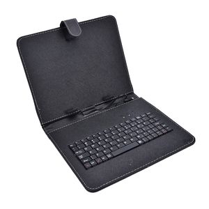 2018 nieuwe lederen tas met micro-USB-interfacetoetsenbord voor 7 inch middentablet