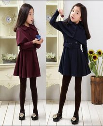 2018 Nouvel automne limité l'automne Little Gentlewoman tricoté à manches pleines à manches massives cohésion cappa vêtements cappa bluewine rouge dr6534933