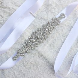 2019 Nieuwe Luxe Rhinestone Crystals Riem Trouwjurk Accessoires Riem 100% Handgemaakte Best verkopende bruids sjerpen voor Prom Party 10 kleuren