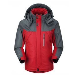 2018 nouveaux hommes épaissir outwear super chaud manteau hiver escalade montagne veste à capuche mâle Parkas coupe-vent grande taille vestes