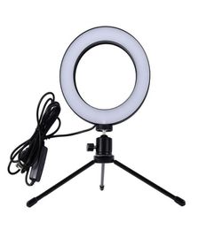 2018 Nouveau Mini PO Studio LED CAME CAMERAGNE LUMINE LAMBRE DIMMABLE DIMMABLE VIDEO PHTOGRAPHIE avec Tripod Selfie Stick pour le maquillage en direct LIG6400309