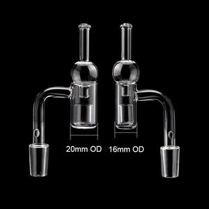 16mm 20mm Rook Enail Banger Nail met Verwijderbare Quartz Insert Ball Carb Cap Man Vrouw Voor Glazen Waterpijpen Dab Rigs