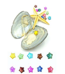 2018 Nieuwe oesters met ster Edison Pearls kralen 810 mm Multicolors zoetwaterparels voor doe -het -zelf cadeau -sieraden vacuumpacked hele9558337