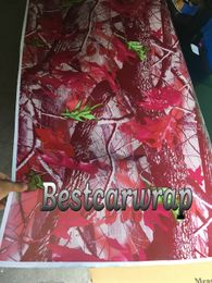 2018 Nouvelle embuscade rose camo enveloppe en vinyle pour le style enveloppe de voiture avec libération d'air Mossy Tree Leaf Grass Camouflage Sticker 1.52x10m / 20m / 30m