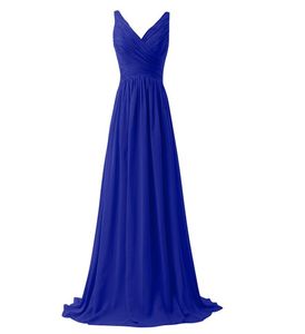 2018 nieuwe sexy chiffon prom jurken lang een lijn appliques lovertjes vloer lengte plus size formele avond feestjurk qc1169