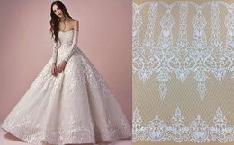 2018 new style 100% polyester European and American style lace fabric dress fabric high quality bridal lace fabric 5yard lot