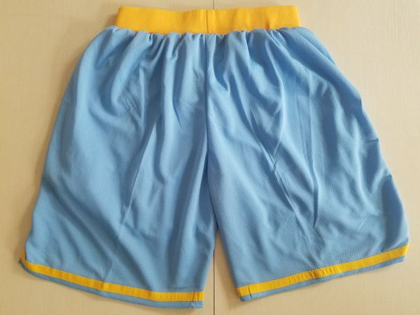 2018 nouvelle équipe short de baseball vêtements de sport de course couleur bleu ciel taille S-XL mélange Match commande de haute qualité