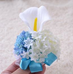 2018 nueva boda suministros decoración boutonniere muñeca flor fábrica al por mayor