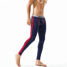 2018 nouveau Hiver Hommes Mode sexy Long Johns Coton Sous-Vêtement Thermique solide WarmTight Simple Long Leggings Pantalon Haute Quality234J