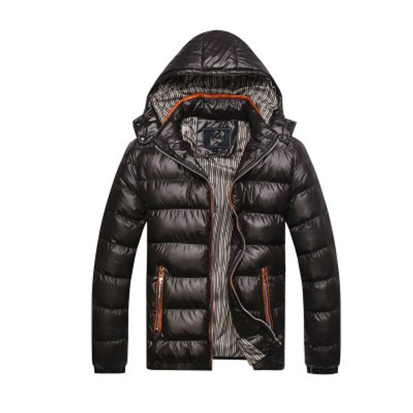 Vente en gros - 2017 Nouvelle Arrivée Hommes Veste D'hiver De Mode À Capuchon Thermique En Coton Parkas Mâle Casual Hoodies Marque Vêtements Manteau Chaud