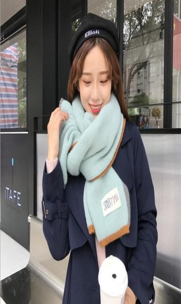 2018 nueva bufanda de invierno para mujer manta a cuadros bufanda larga moda cuello cálido mantón de cachemira bufandas de punto mujer tippet bufanda T7185934