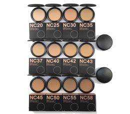 M Face Makeup NC 12 poudres pressées de couleur, fond de teint bouffant, poudre naturelle mate pour le visage, 15g