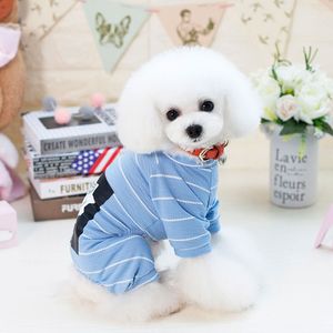 2018 nieuwste hond kleding leeuw baby gestreepte t-shirt jas puppy homewear kleding puppy kostuum voor chihuahua poedel 18