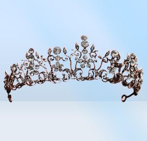 2018 nieuwste strass bruine tiara's en kronen bruiloft hoofdaccessoires Bride039s tiara mode bruidshoofddeksels JCI0773994495