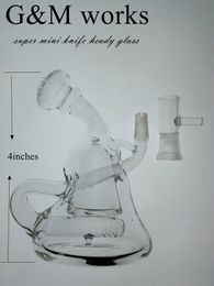 2018 nord-américain super mini tueur à gages handycraft bangs en verre capiteux inline perc fumer des conduites d'eau en verre plates-formes pétrolières dab rig 10mm joint mâle