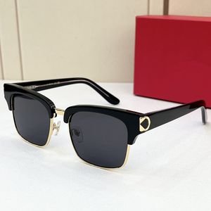 Nuevas gafas de sol polarizadas de cadaa cuadradas Lux132s UV400 Hombres BigRim 54-16-140 Excqusite Leopard Gafas de gradiente tallado para recetas Caja de gafas de gafas