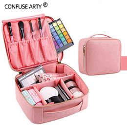2018 rose/rouge/noir sac cosmétique professionnel petit maquillage Portable mallette de rangement étanche 220820