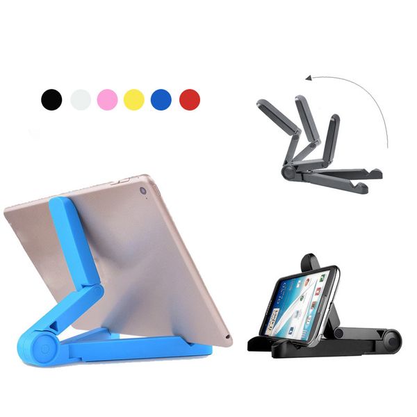 2018 Support de support de support de tablette réglable pliable portable pour Apple iPad Mini Kindle Android Samsung Tablet avec emballage de vente au détail