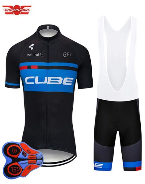 2018 Pro Team CUBE Maillot De Cyclisme Ensemble VTT Uniforme Vêtements De Vélo Vêtements De Vélo Ropa Ciclismo Hommes Maillot Court Culotte1372688