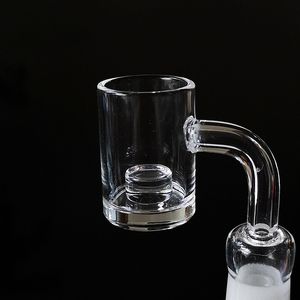 Banger à marteau plat transparent 14mm 18mm, Joint mâle femelle, Quartz, clous thermiques avec réacteur à noyau, clous épais