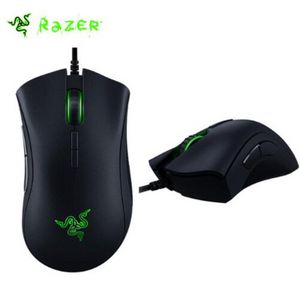 2022 Ratones Razer Deathadder Chroma USB con cable óptico ratón para juegos de ordenador 6400 Dpi sensor óptico