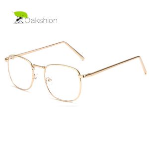 2018 rétro or métal cadre lunettes de soleil marque lentille claire lunettes carré Vintage myopie lunettes de soleil pour hommes affaires lunettes de soleil