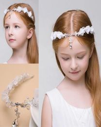 2018 Righestone Girls Head Pieces Junior Bridesmaid Bride Accessoires Bande de coiffure Crystal Enfants Accessoires de mariage ACCESSOIRES DE MÉDACTION9742224