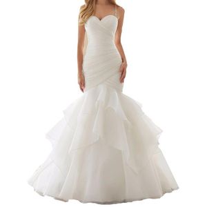 2018 Rushed Limited Tiered Drapierte Vestido De Novia Sexy Spaghetti Strap Brautkleider Braut Brautkleid Kleid Nach Maß263n