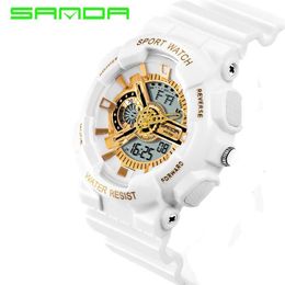 2018 Rushed Mens LED Digital-watch New Brand Sanda Watches G Style Watch Sport Sport Military Tock For Men Relojes Hombre225S