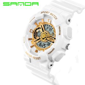 2018 Rushed Mens Led Digital-montre Nouvelle Marque Sanda Montres G Style Montre Étanche Sport Militaire Choc Pour Hommes Relojes Hombre204j