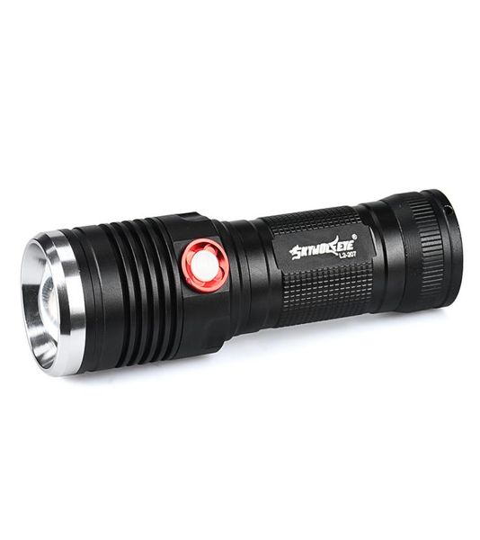 2018 Autofense zoomable Skywolfeye L207 1000lm L2 T6 LED LED Lampe étanche à 4 mode Lampe de torche de lumière du flash pour Campin2907304 en plein air