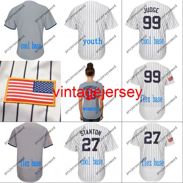 2018 Stars Stripes Jersey 13 Alex Rodriguez 18 Didi Gregorius 25 Gleyber Torres 27 Giancarlo Stanton 99 Aaron Judge Jerseys