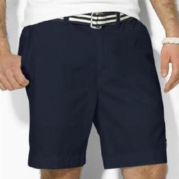 2018 Estate Uomo Solid Polo Pantaloncini Maschio pony Cotone Costumi da bagno di alta qualità Sport Trunks Pantaloni corti Taglia S-XXL Bianco Nero Blu272Y